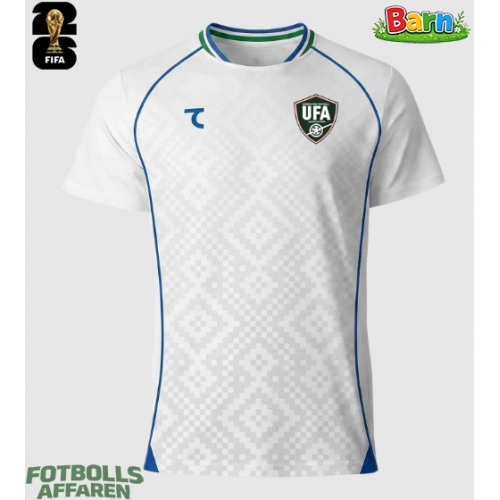 Uzbekistan Bortaställ Barn VM 2026 Kortärmad (+ Korta byxor)